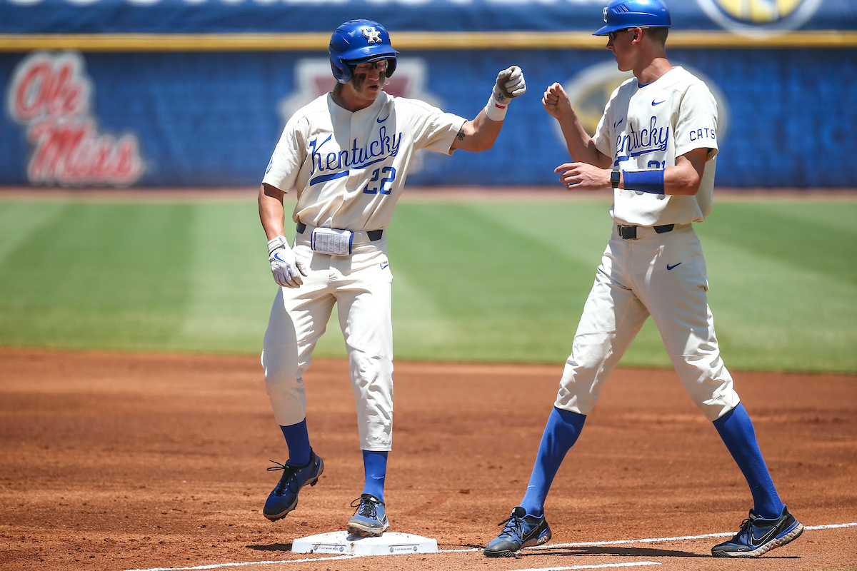 John Thrasher. Alex Degen.

Kentucky defeats LSU 7-2.

Photo by Sarah Caputi | UK Athletics