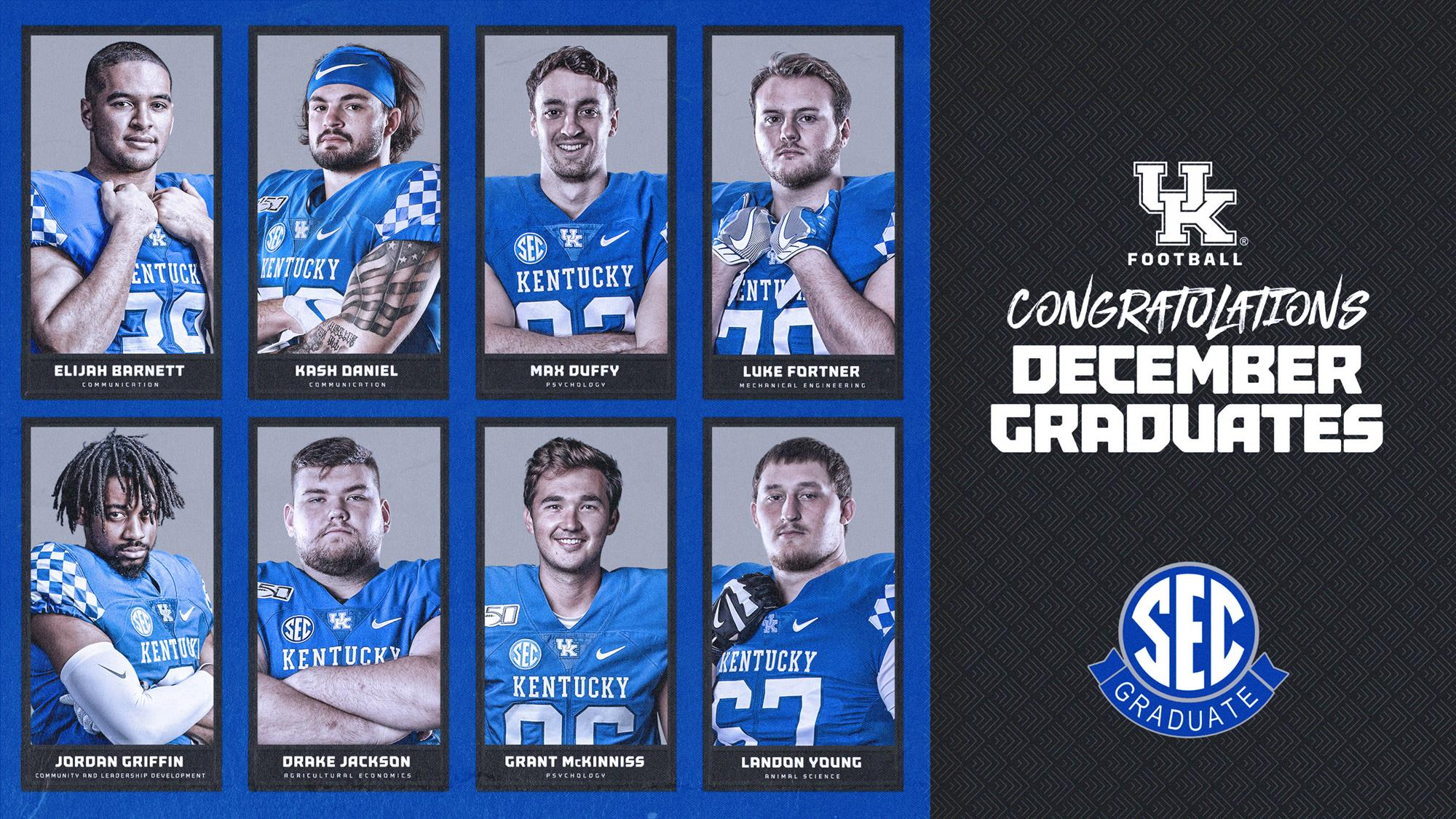 Eight UK Football Players Graduate Friday