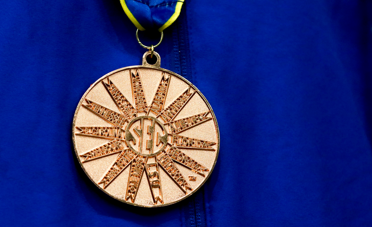 Photos from the afternoon portion of the final day of the 2019 SEC Swimming and Diving Championships in the Gabrielsen Natatorium at the University of Georgia in Athens, Ga., on Saturday, Feb. 23, 2019. (Casey Sykes)