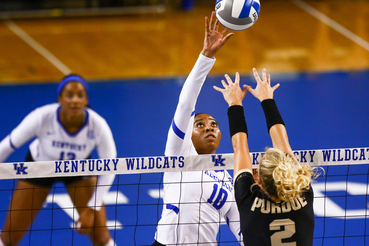 Caitlyn Cooper.

UK falls to Purdue 2-3.  

Photo by Hannah Phillips | UK Athletics