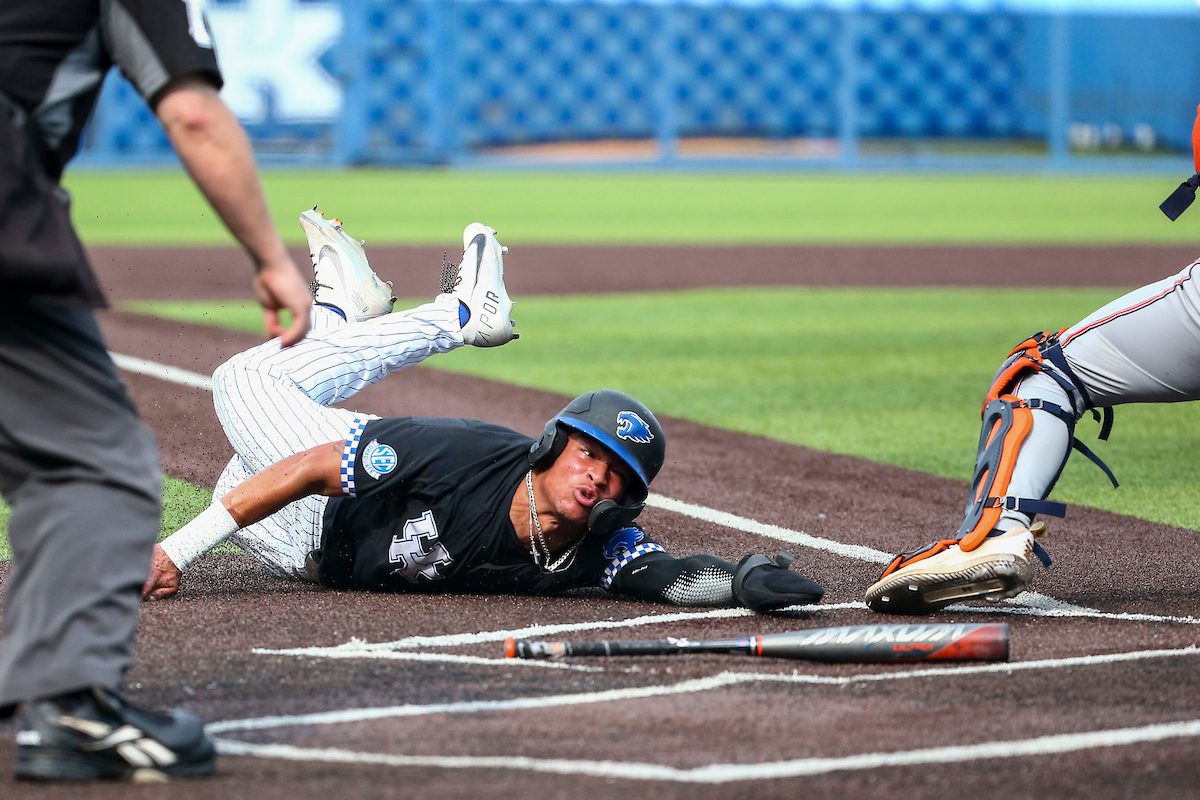 Daniel Harris IV. 

Kentucky beats Auburn 6-3.

Photo by Sarah Caputi | UK Athletics