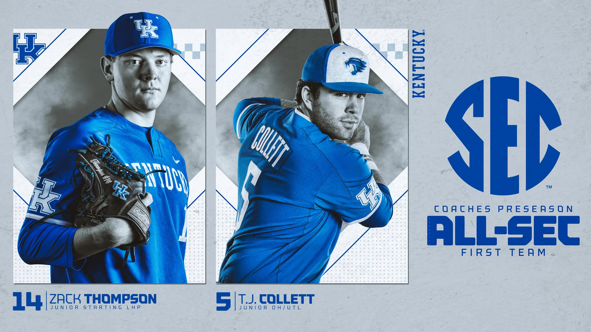 Collett, Thompson Earn Coaches Preseason All-SEC Honors