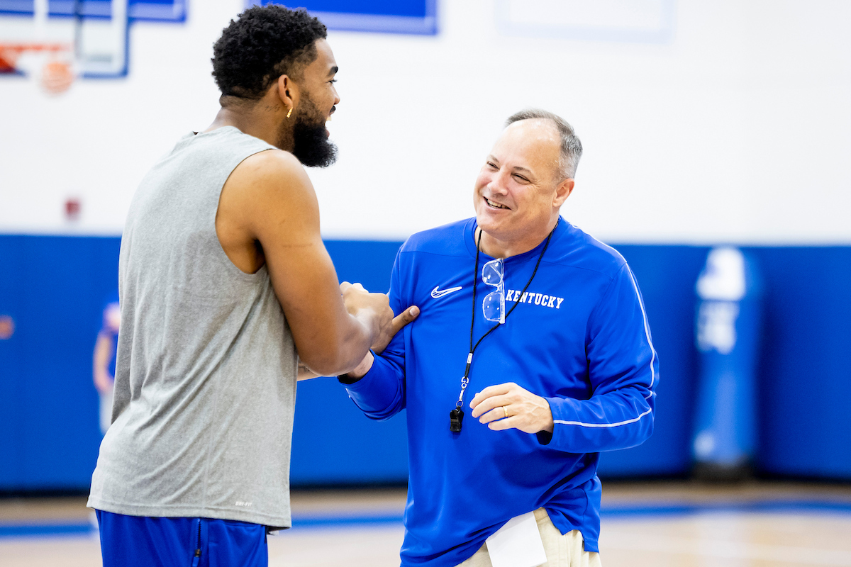 Karl Anthony Towns at MBB Practice Photo Gallery UK Athletics