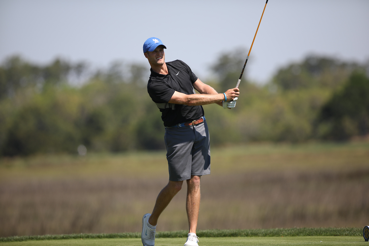Kentucky during the first round of the SEC Championship at Sea Island Golf Club on St. Simons Island, Ga., on Wednesday, April 21, 2021. (Photo by Steven Colquitt)