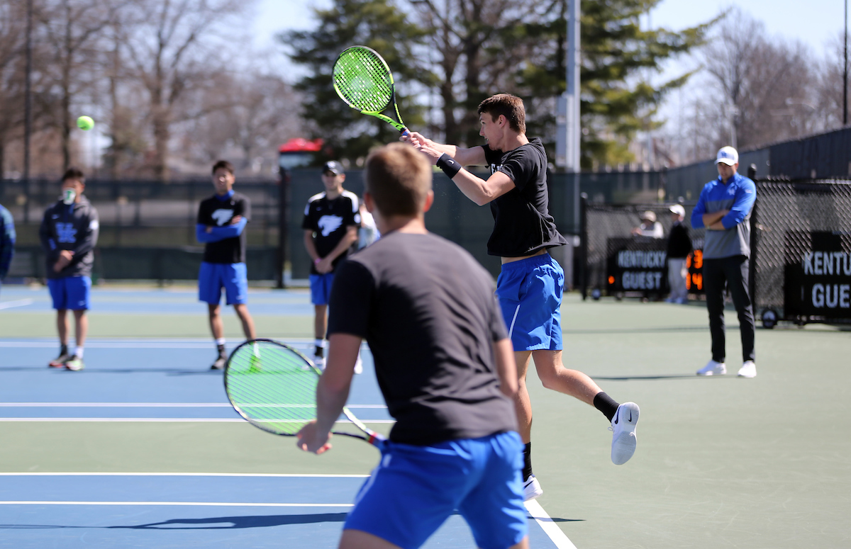 Cesar Bourgois
The University of Kentucky men's tennis team faces South Carolina on Sunday, March 18, 2018 at The Boone Tennis Center. 

Photo by Britney Howard | UK Athletics