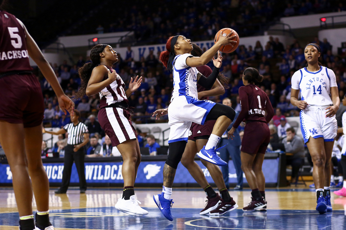 Jaida Roper.

Kentucky beat Mississippi State 73-62.

Photo by Grace Bradley | UK Athletics