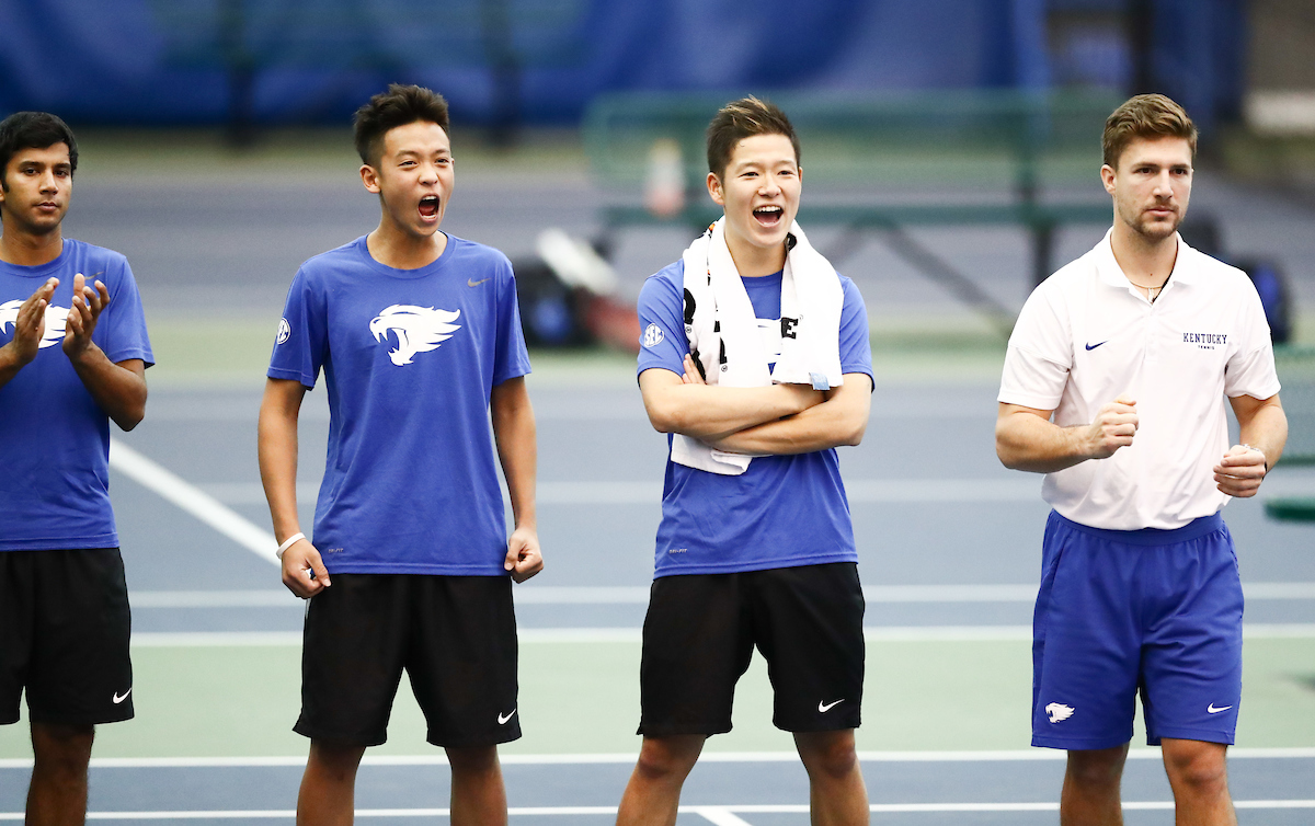 Team.

The University of Kentucky men's tennis team host IUPUI. 


Photo by Elliott Hess | UK Athletics