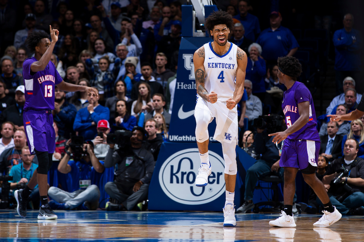Nick Richards.

UK falls to Evansville 67-64.

Photo by Chet White | UK Athletics