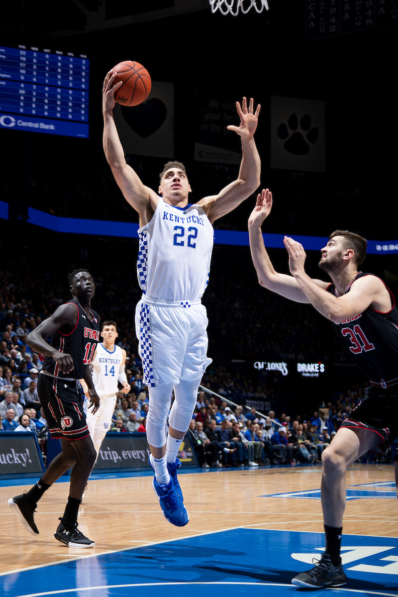 Reid Travis.

Kentucky beat Utah 88-61 on Saturday, December 15, 2018, in Lexington's Rupp Arena.

Photo by Chet White | UK Athletics