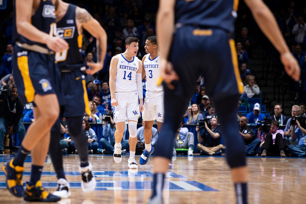 Tyler Herro. Keldon Johnson.

Kentucky men's basketball beat UNCG 78-61 on Saturday in Rupp Arena.

Photo by Chet White | UK Athletics