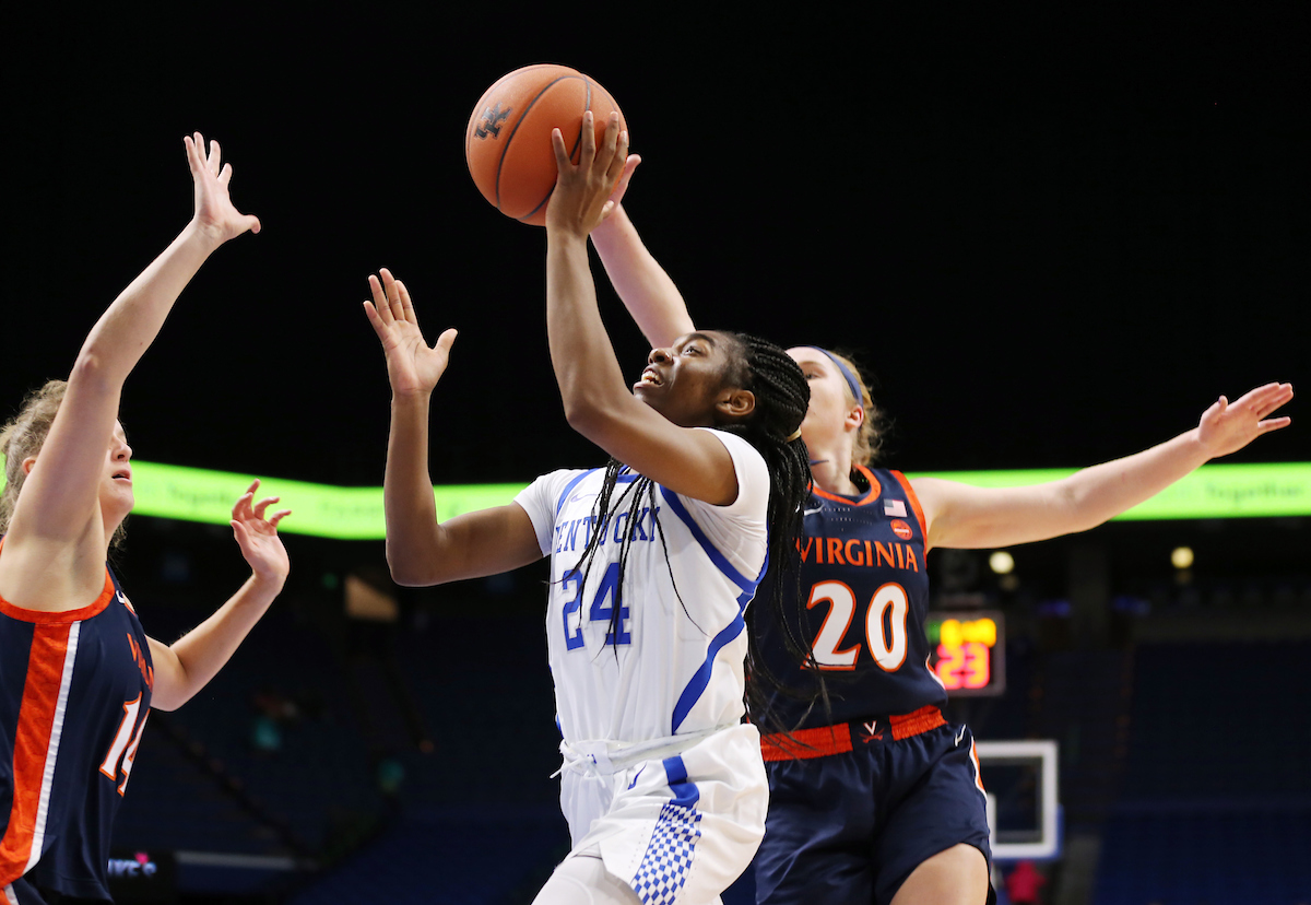 Taylor Murray

Women's Basketball beats Virginia 63-51 at Rupp Arena on Thursday, November 15, 2018.

Photo by Britney Howard  | UK Athletics