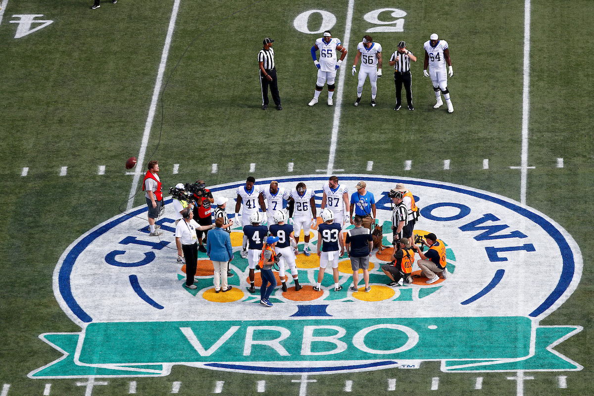 Captains. 

The UK football team beat Penn State27-24 in the Citrus Bowl.

Photo by Chet White | UK Athletics