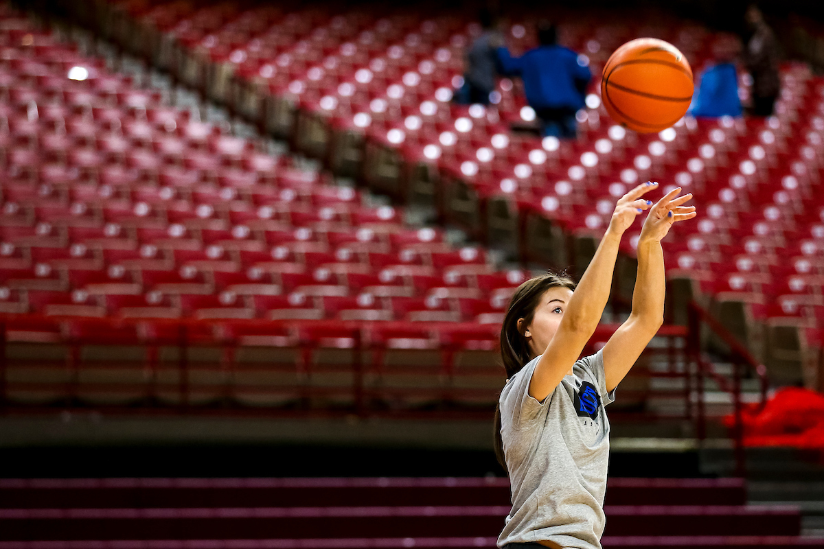 Emma King.

Kentucky at Arkansas Shootaround.

Photo by Eddie Justice | UK Athletics