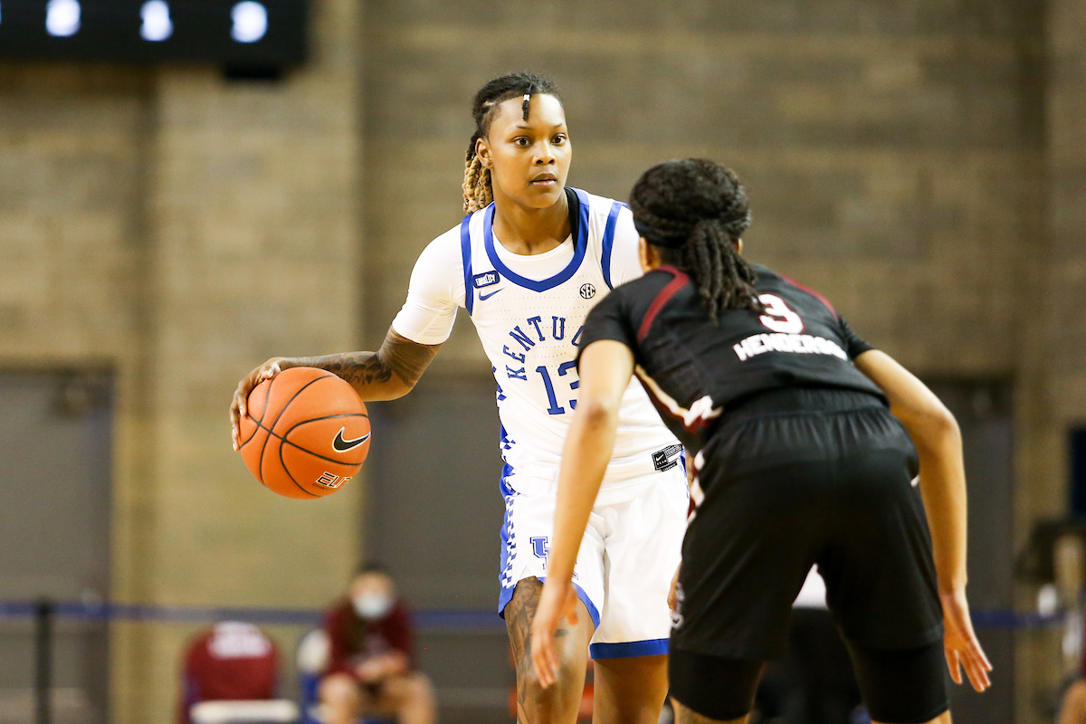 Jazmine Massengill.

Kentucky falls to South Carolina 75-70.

Photo by Hannah Phillips | UK Athletics