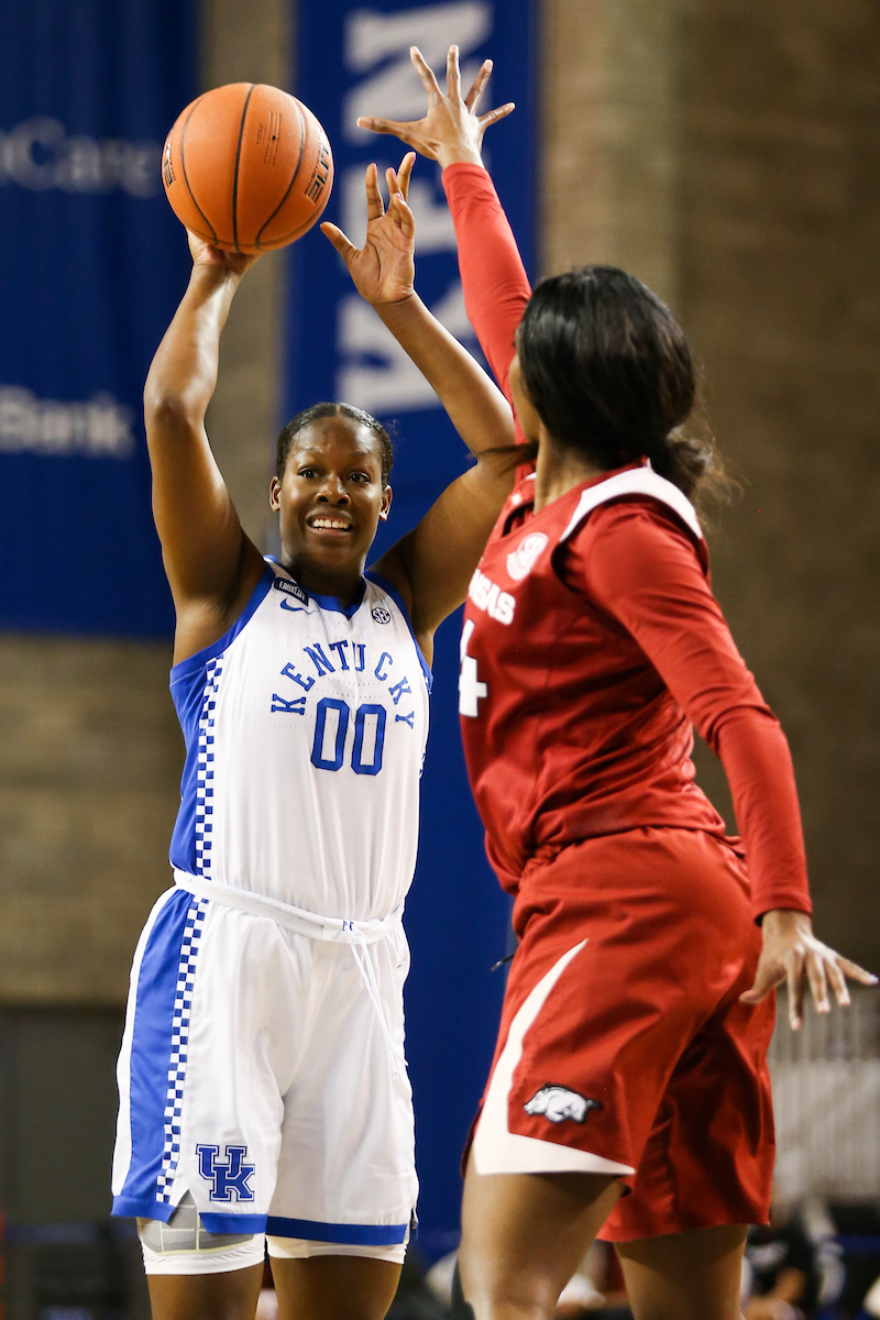 Olivia Owens.

Kentucky beats Arkansas 75-64.

Photo by Hannah Phillips | UK Athletics