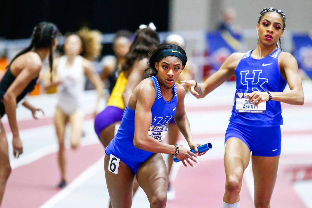 Masai Russell.

Day two of the 2019 SEC Indoor Track and Field Championships.

Photo by Chet White | UK Athletics