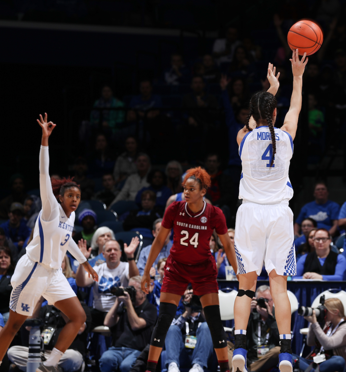 Maci Morris

The University of Kentucky women's basketball team falls to South Carolina on Sunday, January 21, 2018 at Rupp Arena in Lexington, Ky.

Photo by Elliott Hess | UK Athletics