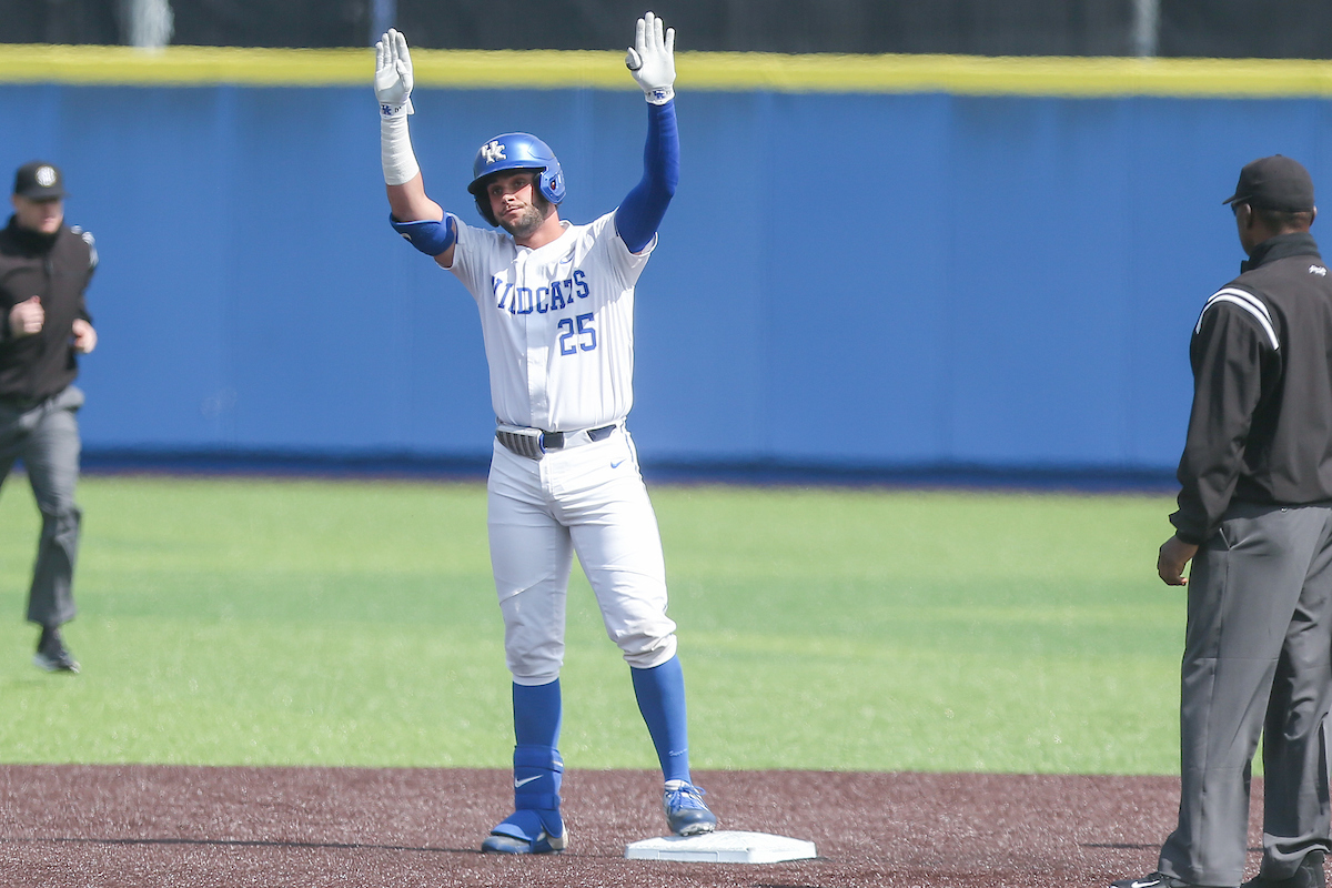 Coltyn Kessler.

Kentucky beats Alabama 11 - 0.

Photo by Sarah Caputi | UK Athletics