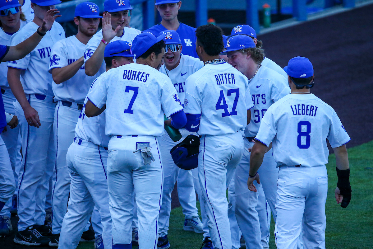 Ryan Ritter. Evan Byers.

Kentucky loses to Auburn 3-6.

Photo by Sarah Caputi | UK Athletics