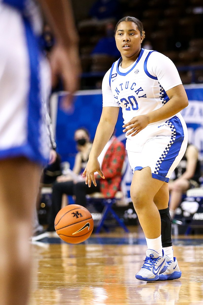Erin Toller. 

Kentucky beats Worfford 98-37.

Photo by Eddie Justice | UK Athletics