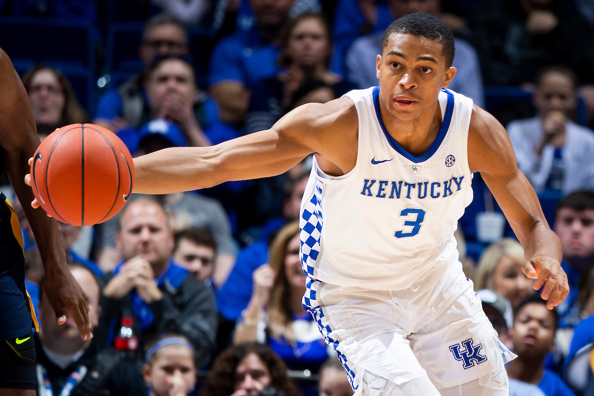 Keldon Johnson.

Kentucky men's basketball beat UNCG 78-61 on Saturday in Rupp Arena.

Photo by Chet White | UK Athletics