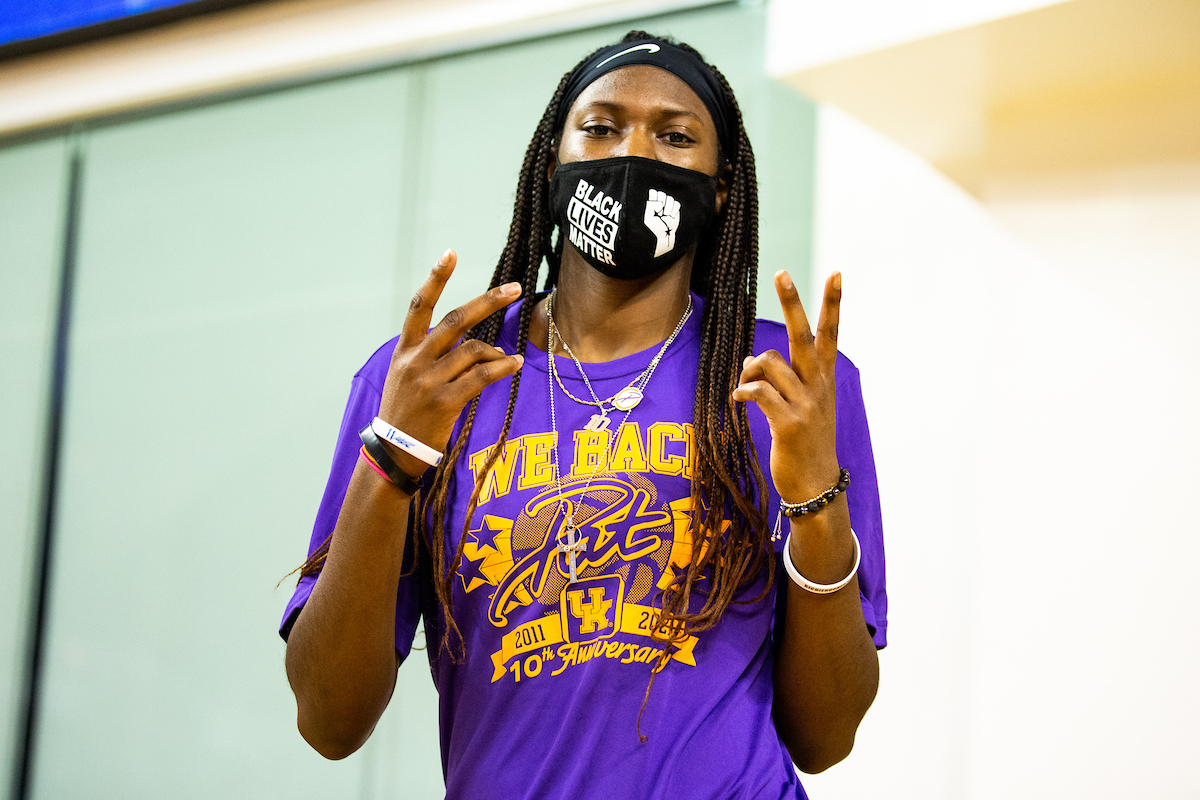 Rhyne Howard. 

Kentucky beat Vandy 80 - 73.

Photo by Eddie Justice | UK Athletics