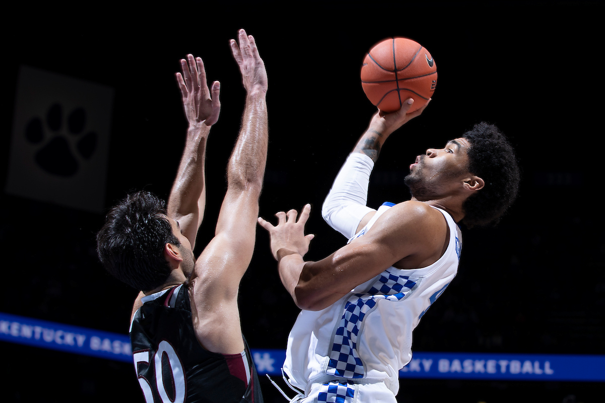 Nick Richards.

Men's basketball beat IUP 86-64

Photo by Chet White | UK Athletics