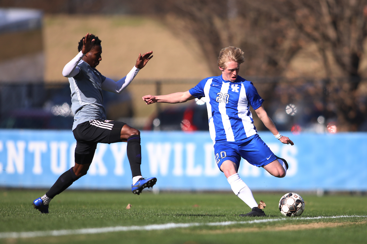 John Michael Brandy.

Kentucky men's soccer in action against Louisville City FC.

Photo by Quinn Foster | UK Athletics