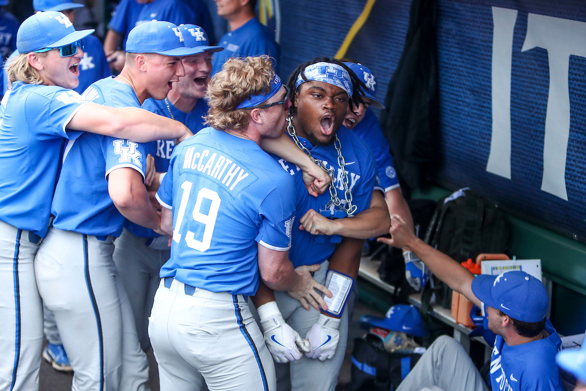 Oraj Anu.

Kentucky beats Auburn 3-1.

Photo by Sarah Caputi | UK Athletics