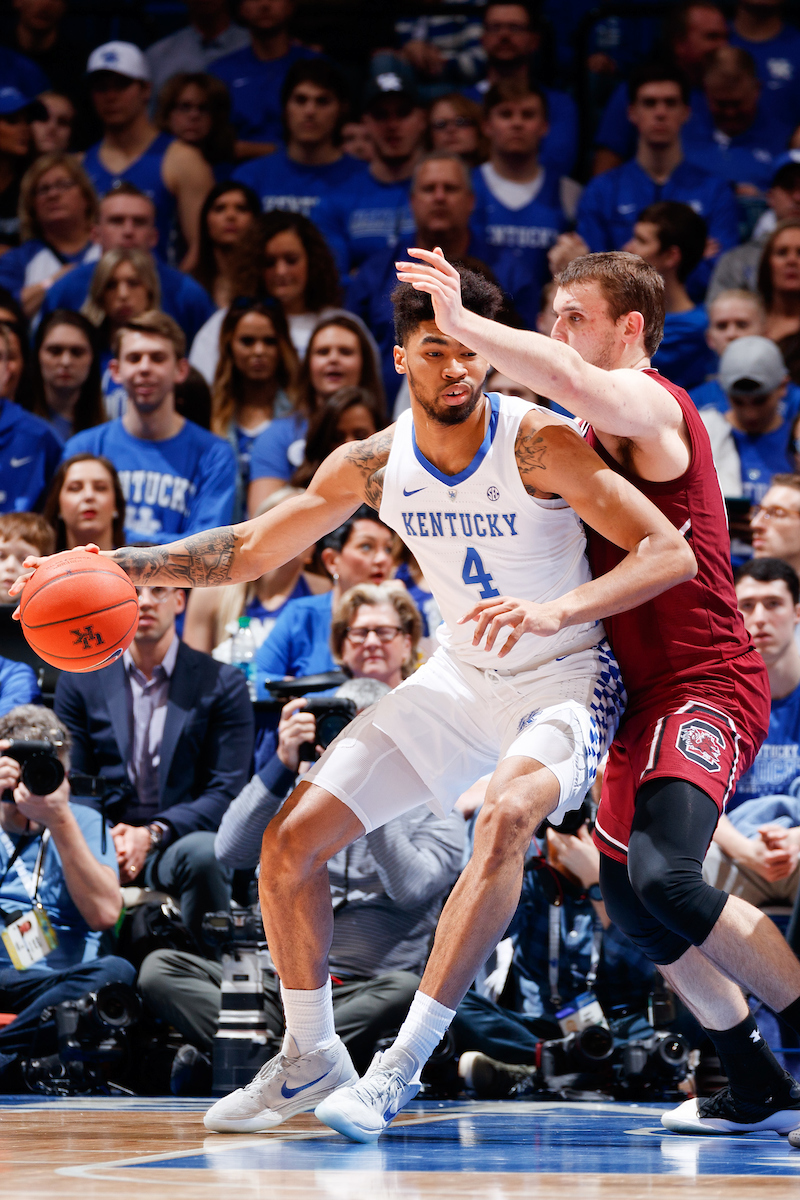 Nick Richards.

The University of Kentucky men's basketball team beats South Carolina 76-48.

Photo by Elliott Hess | UK Athletics
