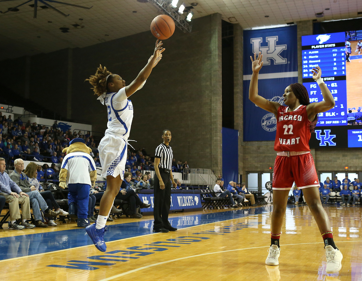 Jaida Roper. 

UK beats to Sacred Heart University 71-43. 


Photo By Barry Westerman | UK Athletics