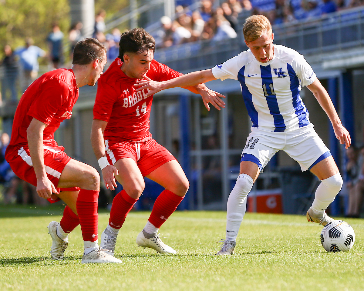 Mason Visconti.

Kentucky loses to Bradley 2-1.

Photo by Grace Bradley | UK Athletics