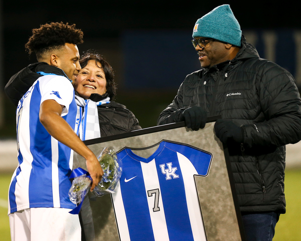 Daniel Evans.

Kentucky MSOC Recognizes 14 Seniors.

Photo by Grace Bradley | UK Athletics