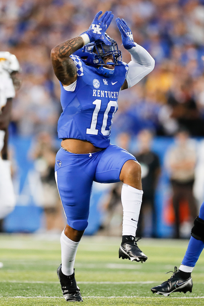 Jacquez Jones.

Kentucky beat Missouri 35-28.

Photos by Chet White | UK Athletics