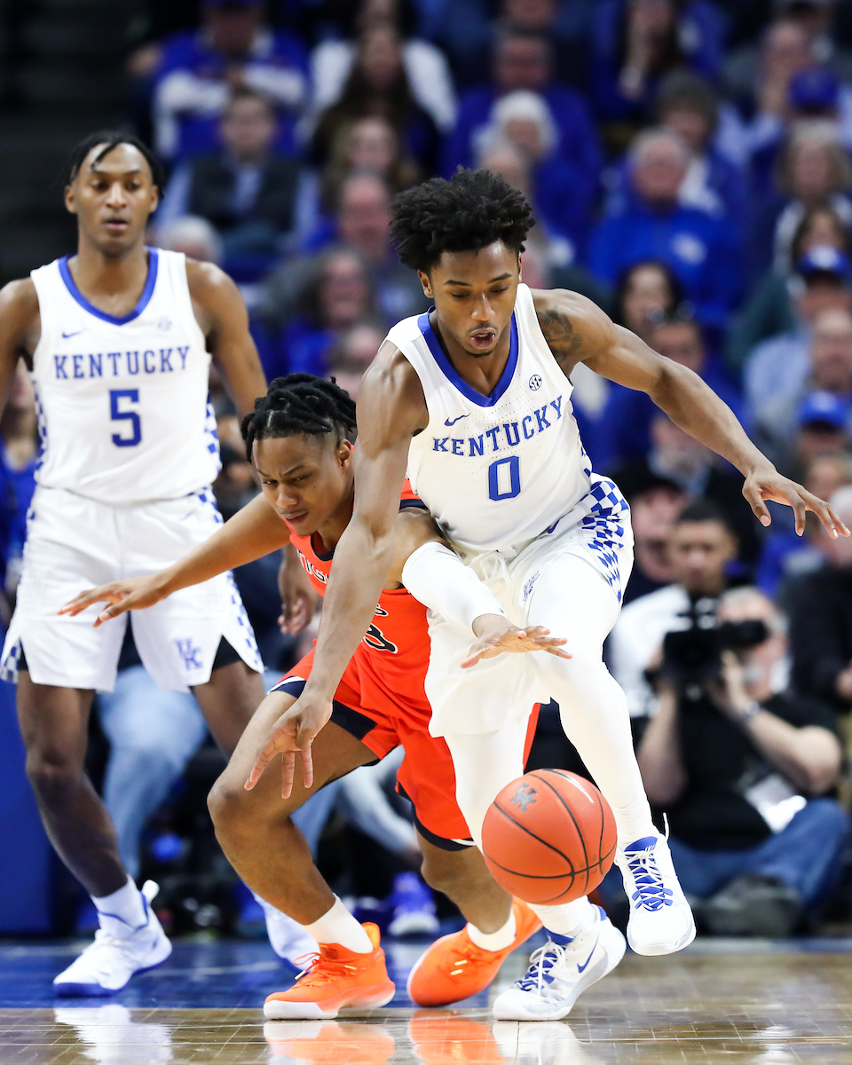 Ashton Hagans. Immanuel Quickley.

UK beat Auburn 73-66.

Photo by Elliott Hess | UK Athletics