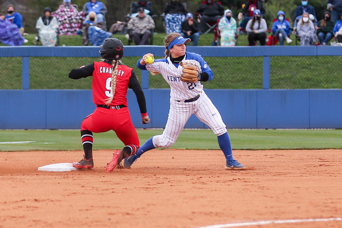 Erin Coffel.

Kentucky beats Georgia 11 - 3.

Photo by Sarah Caputi | UK Athletics