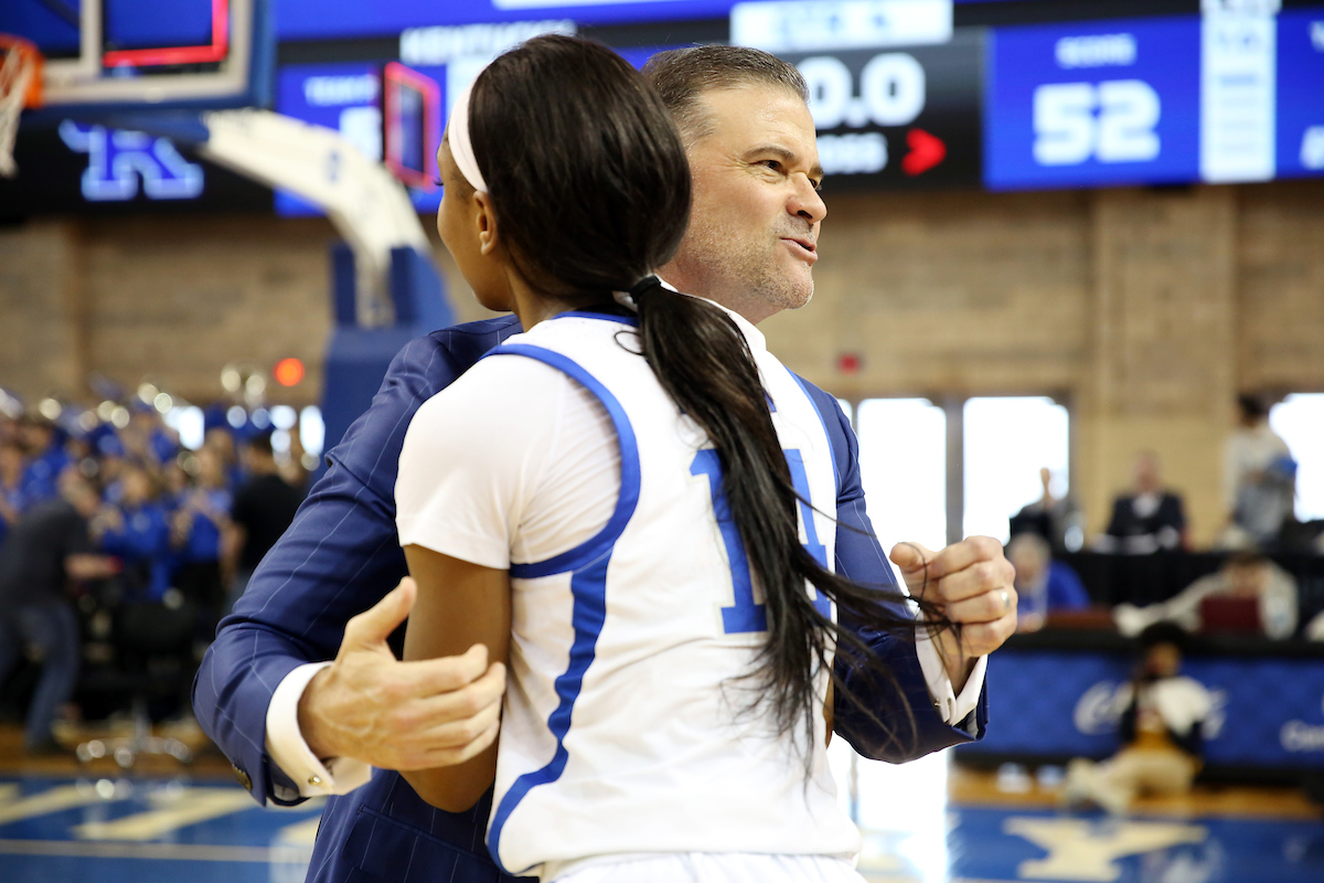 Matthew Mitchell 

The UK Women's Basketball team beat LSU on Senior Day on Sunday, February 24, 2019.

Photo by Britney Howard | UK Athletics