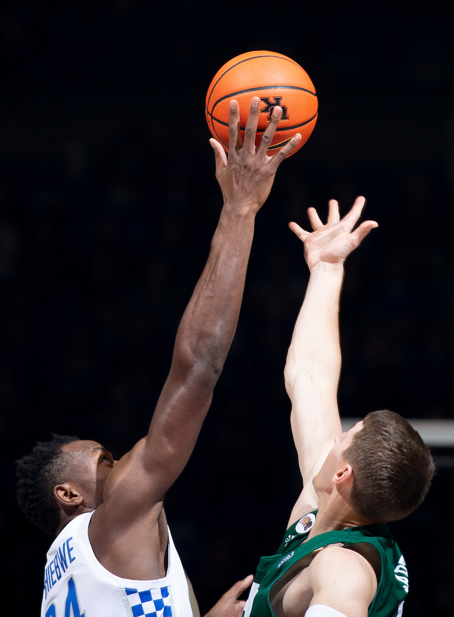 Oscar Tshiebwe. 

Kentucky beat Ohio University 77-59.

Photo By Barry Westerman | UK Athletics