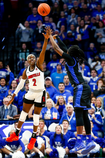 Rhyne Howard. 

Kentucky loses to Louisville 67-66.  

Photo by Eddie Justice | UK Athletics