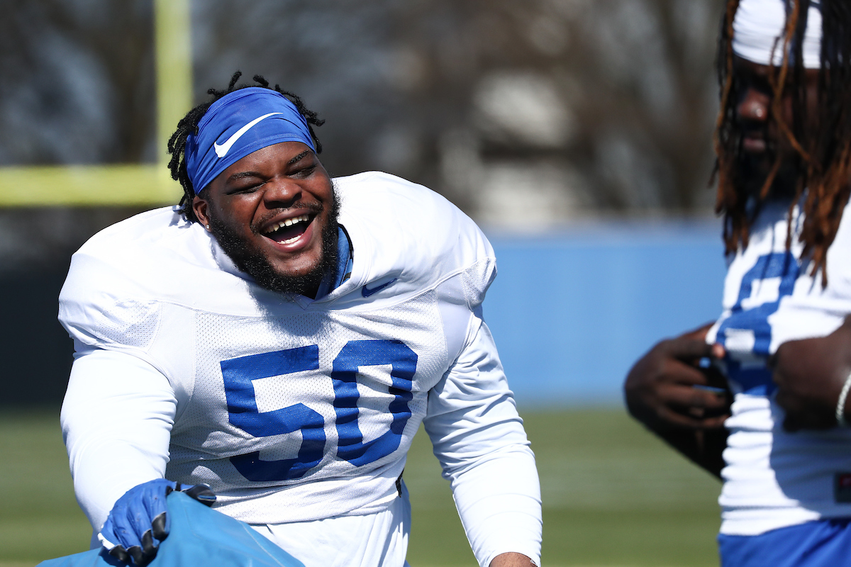 MARQUAN MCCALL.

Spring Practice.

Photo by Elliott Hess | UK Athletics