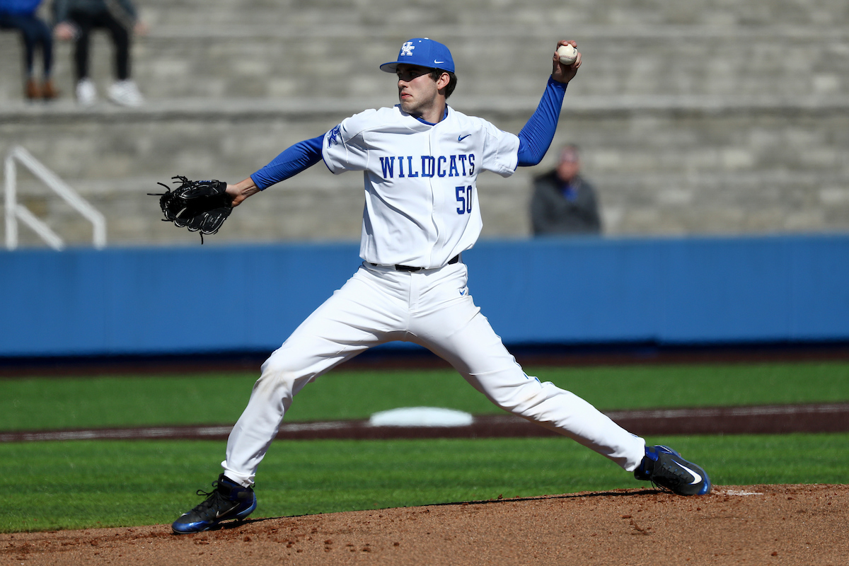 Mason Hazelwood.

Kentucky beat Appalachian State 21-4.  


Photo by Isaac Janssen | UK Athletics