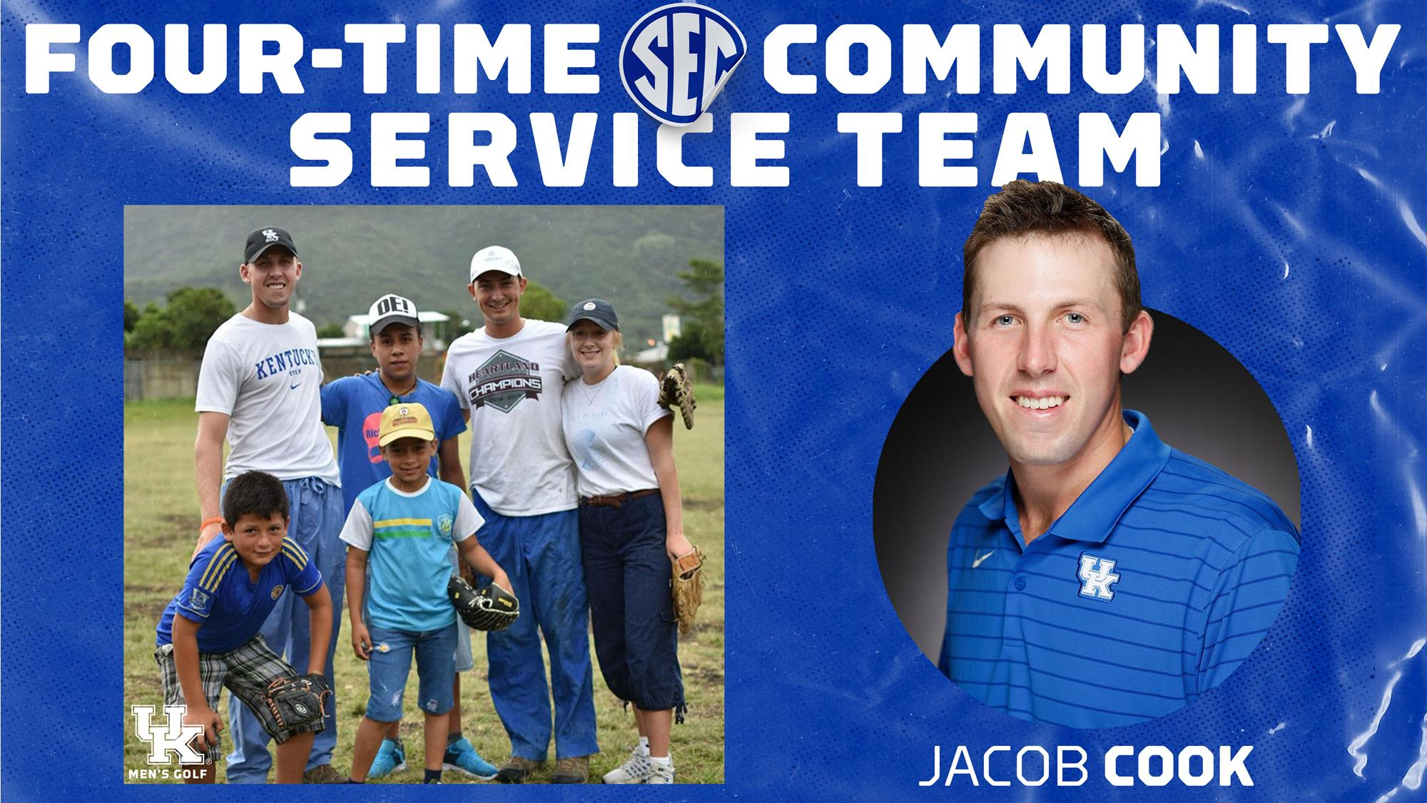 Jacob Cook Tabbed to SEC Community Service Team for Fourth Time