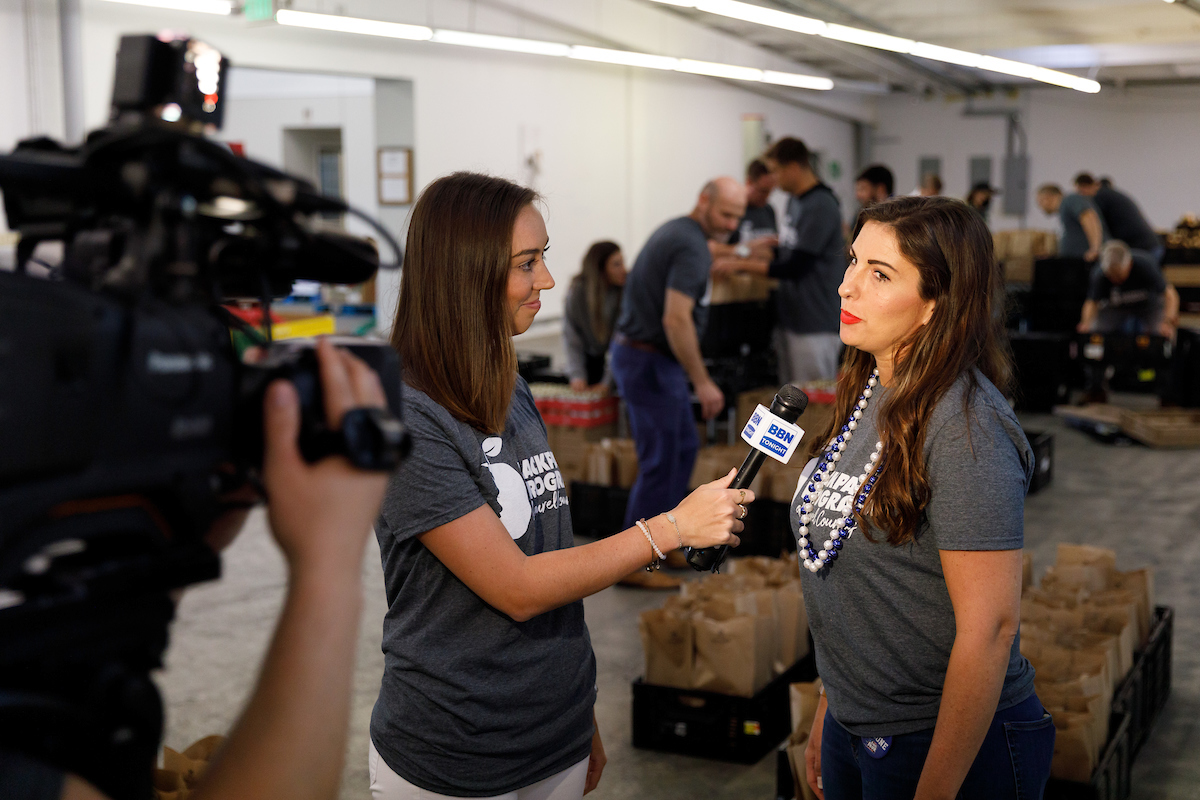 Men’s basketball community service at The Backpack Program of Laurel County and basketball camp at North Laurel High School in London, Kentucky.

Photo by Elliott Hess | UK Athletics