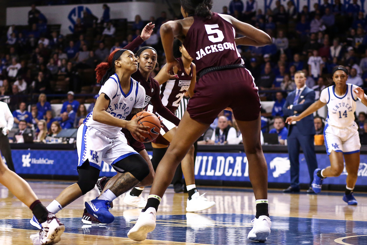 Jaida Roper.

Kentucky beat Mississippi State 73-62.

Photo by Grace Bradley | UK Athletics