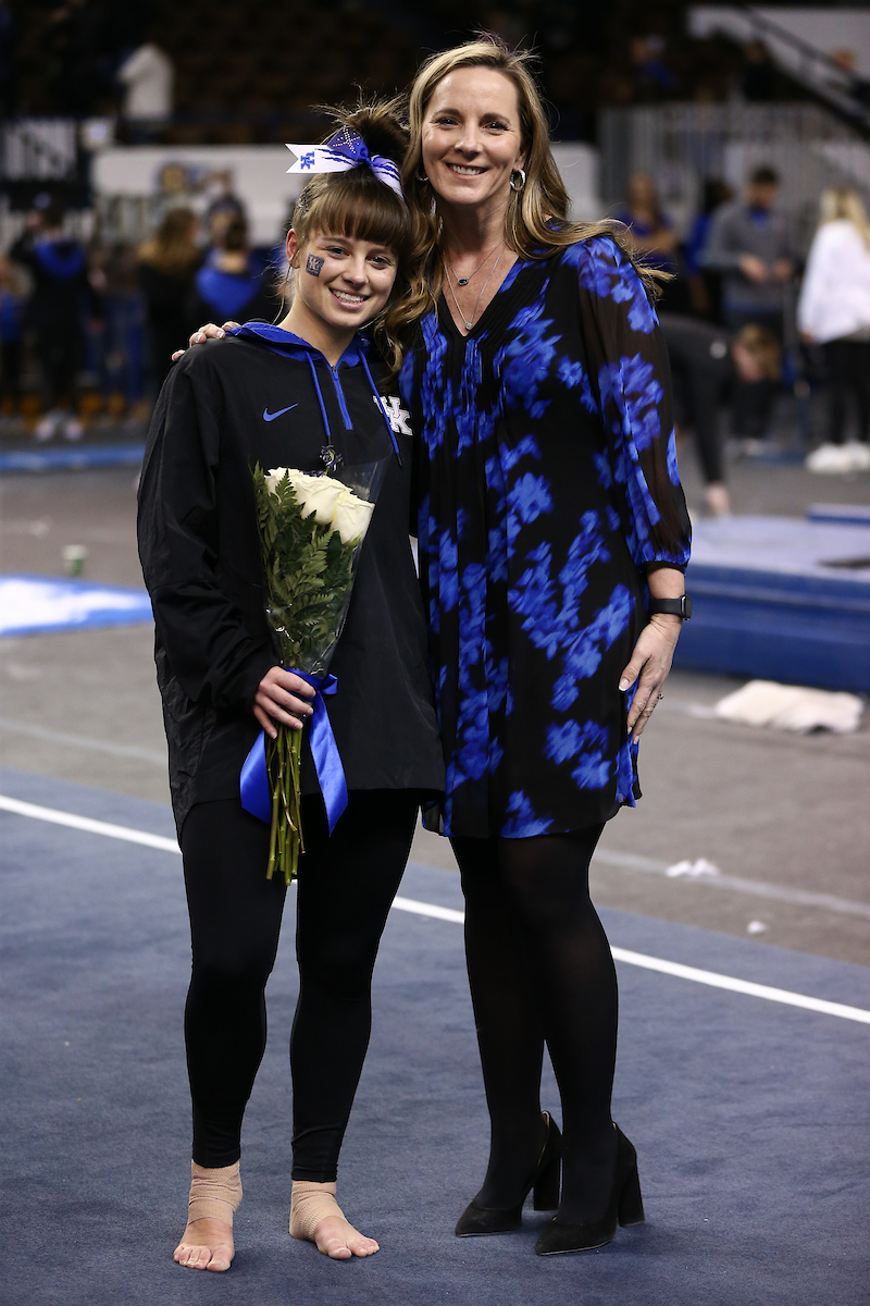 Anna Haigis. Rachel Garrison.

Kentucky defeats Michigan State on Senior night.

Photo by Tommy Quarles | UK Athletics