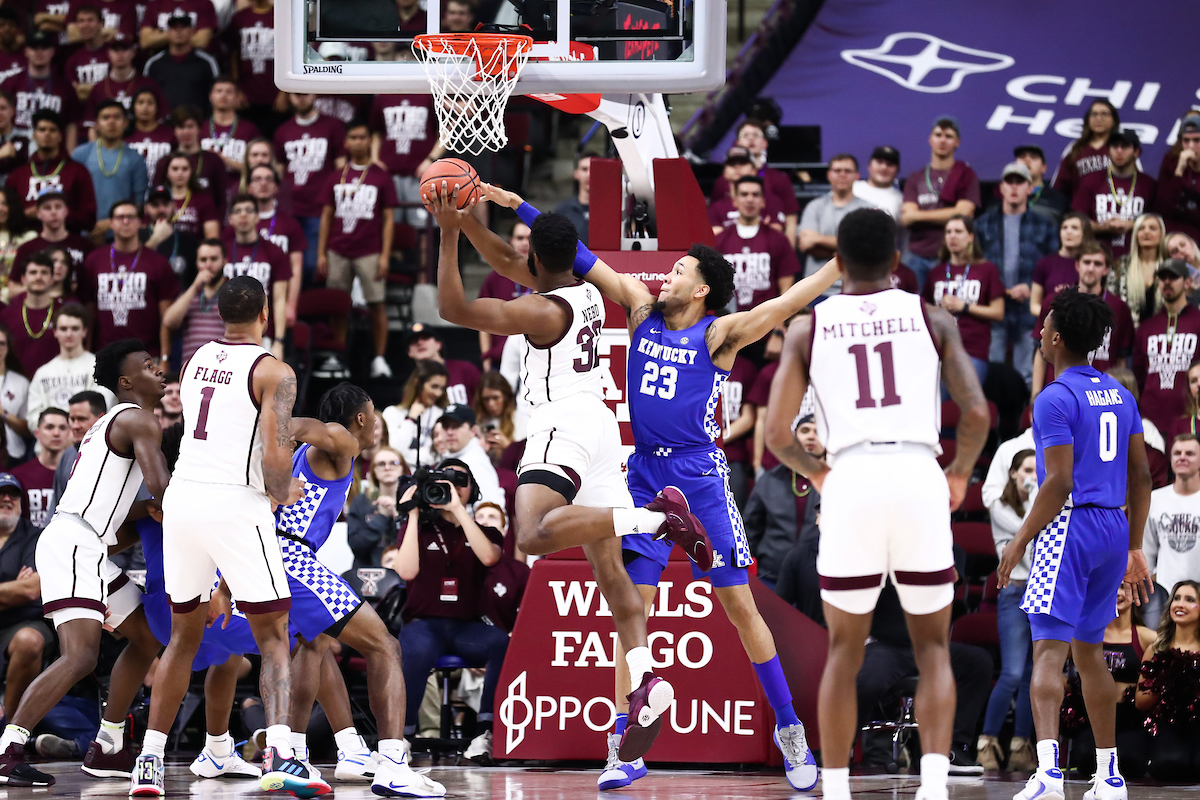 EJ Montgomery.

Kentucky beat Texas A&M 69-60.

Photo by Elliott Hess | UK Athletics