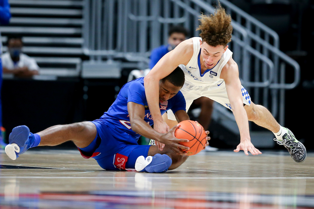 Devin Askew.

Kentucky falls to Kansas, 65-62, in the State Farm Champions Classic.

Photo by Chet White | UK Athletics