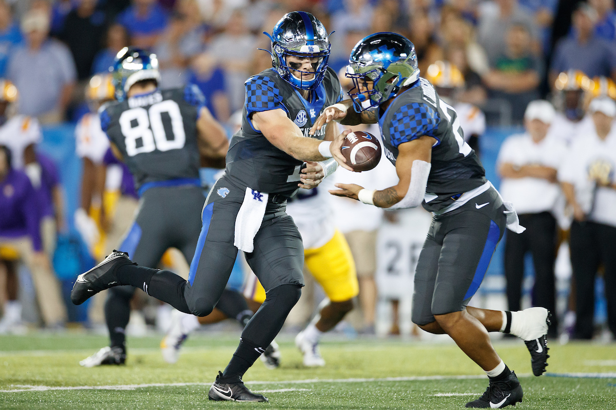 Will Levis. Chris Rodriguez Jr.

UK beat LSU 42-21.

Photo by Elliott Hess | UK Athletics