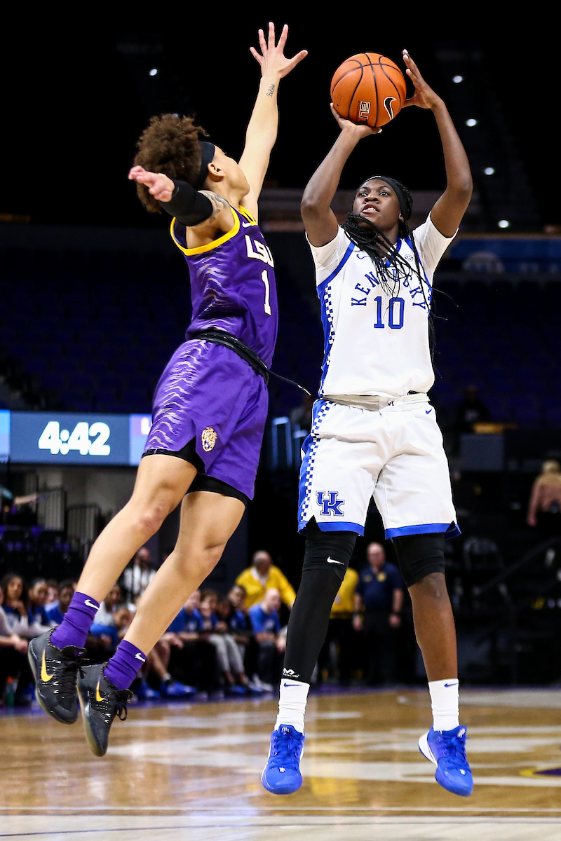 Rhyne Howard. 

Kentucky falls to LSU 65-59. 

Photo by Eddie Justice | UK Athletics