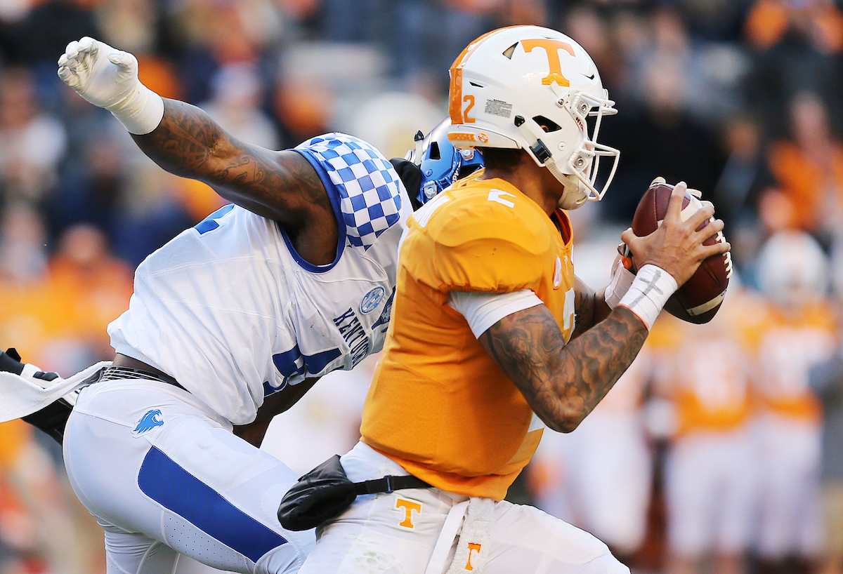 Josh Allen


Football falls to Tennessee 24-7.

Photo by Britney Howard  | UK Athletics